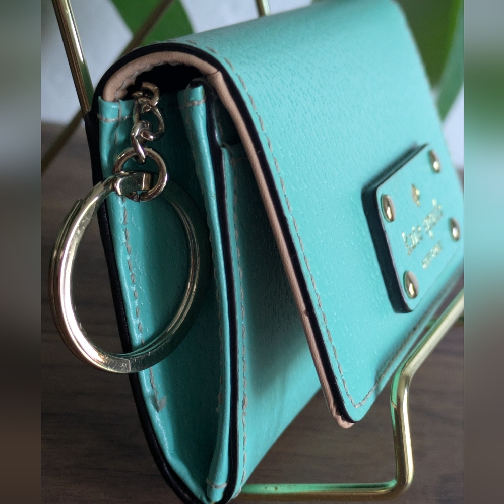 Kate Spade Mint Green Purse. - Picture 14 of 16